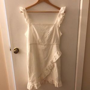 White endless rose dress